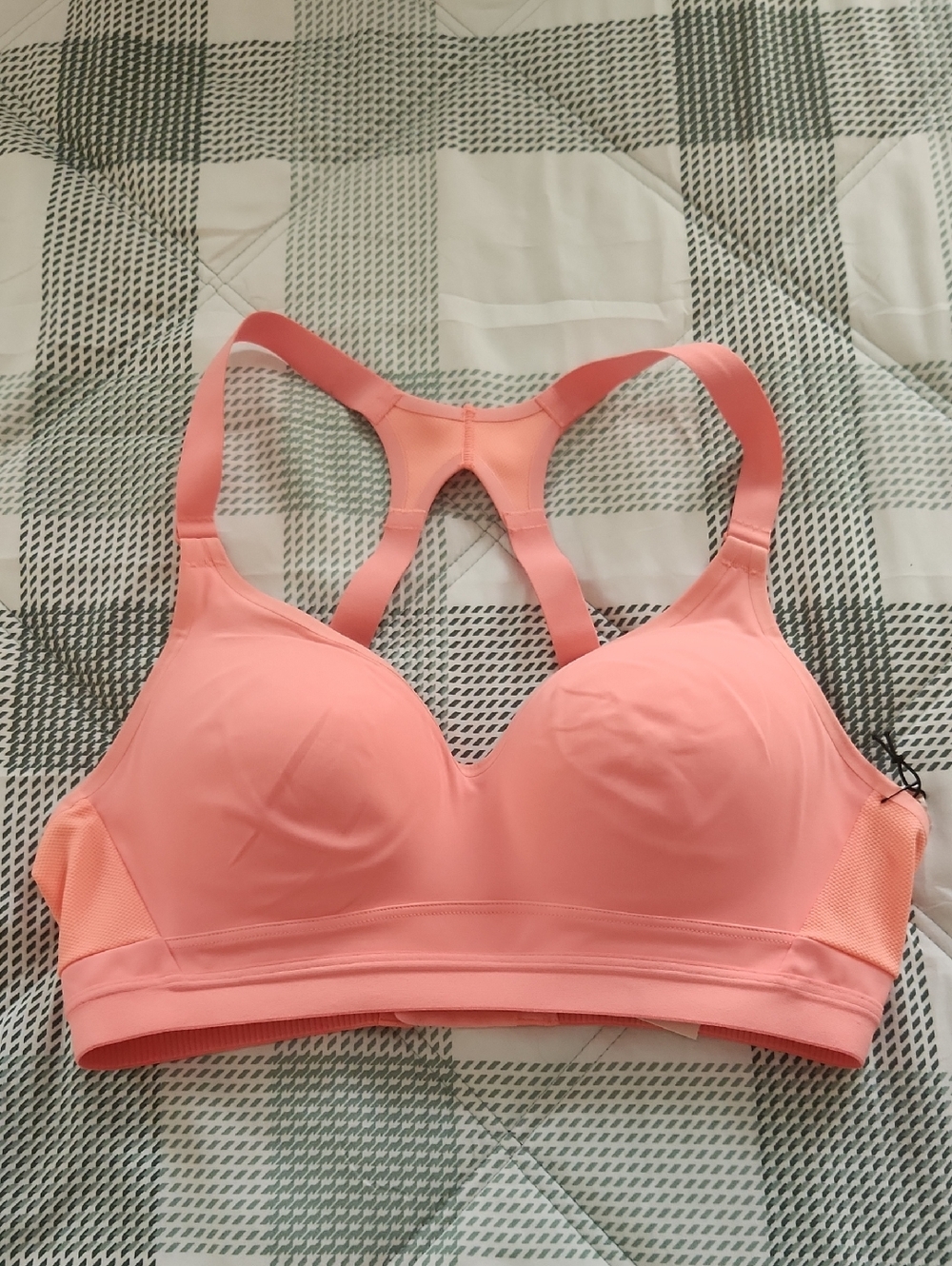Victoria's Secret Pink Coral Sports Bra with Racerback NWT Size 34B/C